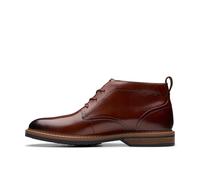 Clarks Aldwin Chukka Mens Mid Tan Lea, 6