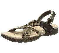 Clarks Amanda Ease, Sandali da Donna, Nero (Black Combi), 37.5 EU