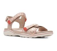 Clarks Amanda Sprint, Sandali Sportivi Donna, Sabbia Scamosciato, 41.5 EU
