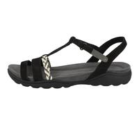 Clarks Amanda Tealite, Sandali sportivi Donna, Nero Nubuck, 37.5 EU