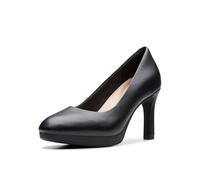 Clarks Ambyr 2 Braley - Décolleté da donna, Pelle nera, 38 EU