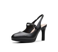 Clarks Ambyr 2 Grace - Décolleté da Donna, Pelle Nera, 38 EU