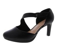 Clarks Ambyr Glow, Scarpe décolleté Donna, Pelle Nera, 42 EU