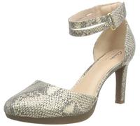 Clarks Ambyr Skip, Scarpe con Tacco Donna, Beige Metálico, 36 EU Larga