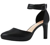Clarks Ambyr Skip, Scarpe con Tacco Donna, Piel Negra, 37.5 EU