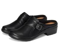 Clarks Angie Braley, Ciabatte Donna, Pelle Nera, 41 EU Larga