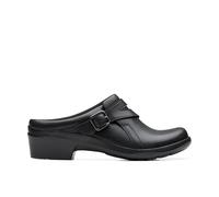 Clarks Angie Braley Mule Donna, Pelle Nera, 7 Wide