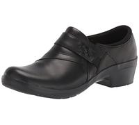 Clarks Angie Pearl, Mocassino Donna, Pelle Nera, 41.5 EU