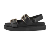 Clarks Aristella Bay Sandali Donna Neri In Pelle Con Riemchen