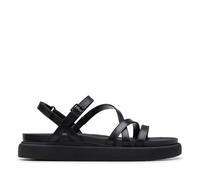 Clarks Aristella Rose, Sandali Donna, Black Leather, 37 EU