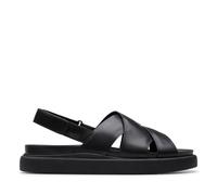Clarks Aristella Sun, Sandali Donna, Black Leather, 38 EU