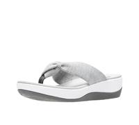 Clarks Arla Glison - Infradito da donna, modello AD, Grigio (Tessuto grigio erica.), 42.5 EU