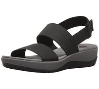 Clarks Arla Jacory, Sandali con Zeppa, Donna, Nero, 36.5 EU