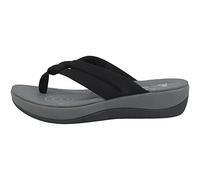 Clarks Arla Kaylie, Infradito Donna, Nero (Nero Black Textile), 41.5 EU