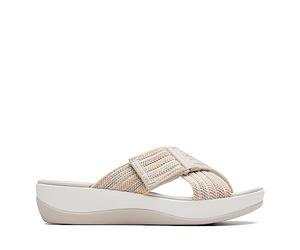 Clarks Arla Onda, Sandali a Ciabatta Donna, Beige Combi, 36 EU