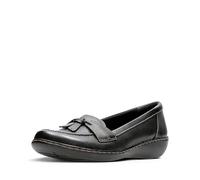 Clarks Ashland Bubble, Mocassino Donna, Schwarzes Leder, 40 EU