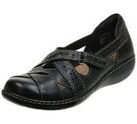 Clarks Ashland Spin Q, Mocassino Donna, Nero, 38 EU