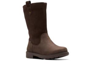 Clarks AstrolZipWP K. Childrens Dark Brown, 12