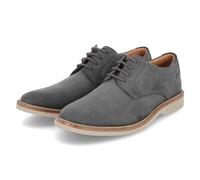 Clarks Atticus LT Lace, Oxford Uomo, Dark Grey Nubuck, 41.5 EU