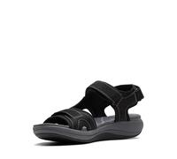 Clarks Baia di Mira, Sandali Bassi Donna, Tessuto Nero, 38 EU Larga