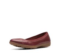 Clarks Ballerine da Donna Meadow Opal, Pelle di Castagno, 39 EU