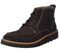Clarks Barnes Mid, Stivali alla Moda Uomo, Scamosciato Marrone Scuro, 41 EU