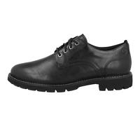 Clarks Batcombe Tie Mens Black Leather, 12