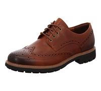 Clarks Batcombe Wing Scarpe Stringate Derby Uomo, Marrone (Dark Tan Leather), 39.5 EU