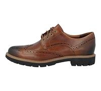 Clarks Batcombe Wing Scarpe Stringate Derby Uomo, Marrone (Dark Tan Leather), 39.5 EU