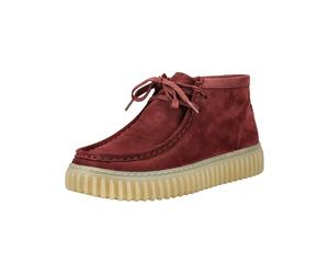 CLARKS Boots chukka 'Torhill Hi' rosso vino Uomo CLARKS 44,5