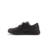 Clarks Boy's Daze Step 2 K Oxford Flat, Pelle Nera, 32.5 EU