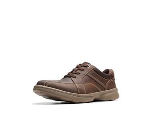 Clarks Bradley Passeggiata, Oxford Uomo, Pelle di Cera d'api, 42 EU