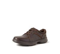 Clarks Bradley Walk, Scarpe con lacci Uomo, Marrone (Brown Leather), 44 EU