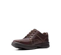 Clarks Bradley Walk, Scarpe con lacci Uomo, Marrone (Brown Leather I), 39.5 EU Larga