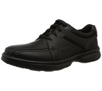 Clarks Bradley Walk, Scarpe con lacci Uomo, Nero (Black Leather), 43 EU