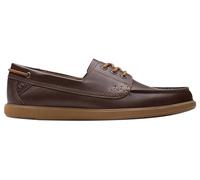 Clarks Bratton Boat, Scarpe da Barca Uomo, Dark Brown Lea, 41 EU