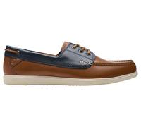Clarks Bratton Boat, Scarpe da Barca Uomo, Dark Tan Combi, 41 EU