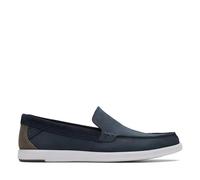 Clarks Bratton Loafer, Mocassini Uomo, Navy Nubuck, 46 EU