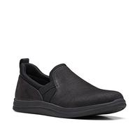 Clarks Breeze Bali, Mocassino Basso Donna, Sintetico Nero, 38 EU