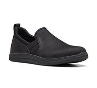 Clarks Breeze Bali, Mocassino Basso Donna, Sintetico Nero, 39.5 EU