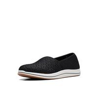 Clarks Breeze Emily - Mocassini da Donna, Sintetico Nero., 10 Wide