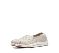 Clarks Breeze Emily Mocassino Donna, Grigio Chiaro Sintetico, 40 EU