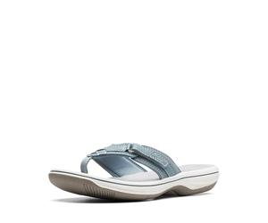 Clarks Brezza Mare, Infradito Donna, Blu Grigio Sintetico, 40 EU