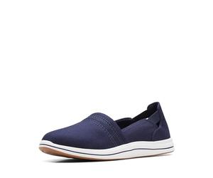 Clarks Brezza Passo II, Mocassino Donna, Tessuto Blu Scuro, 37 EU