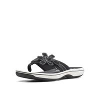 Clarks Brinkley Flora, Infradito Donna, Nero, 40 EU