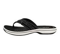 Clarks Brinkley Sea, Infradito Donna, Black Synthetic, 38 EU