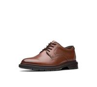 Clarks Burchill Derby da uomo, Pelle marroncino scuro, 7.5