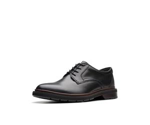Clarks Burchill Derby, Oxford Uomo, Pelle Nera, 41 EU