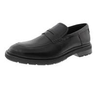 Clarks Burchill Penny, Mocassino Basso Uomo, Pelle Nera, 46 EU