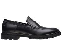 Clarks Burchill Penny, Mocassino Basso Uomo, Pelle Nera, 41 EU